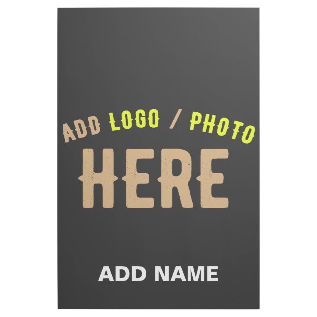STYLISH MODERN CUSTOMIZABLE BLACK VERIFIED BRANDED GALLERY WRAP (Front)