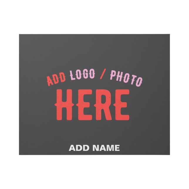 STYLISH MODERN CUSTOMIZABLE BLACK VERIFIED BRANDED GALLERY WRAP (Front)