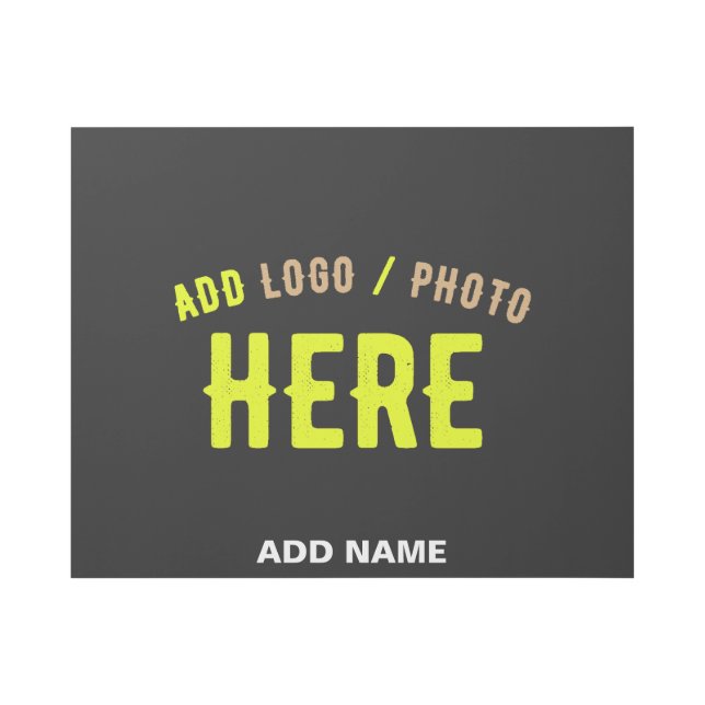 STYLISH MODERN CUSTOMIZABLE BLACK VERIFIED BRANDED GALLERY WRAP (Front)