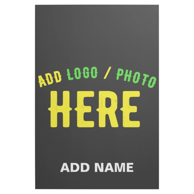 STYLISH MODERN CUSTOMIZABLE BLACK VERIFIED BRANDED GALLERY WRAP (Front)