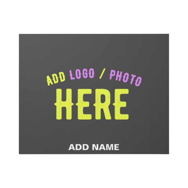 STYLISH MODERN CUSTOMIZABLE BLACK VERIFIED BRANDED GALLERY WRAP (Front)