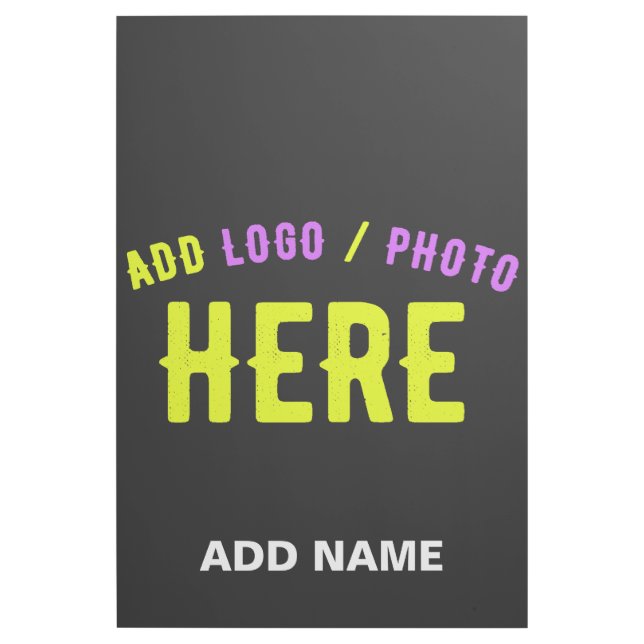 STYLISH MODERN CUSTOMIZABLE BLACK VERIFIED BRANDED GALLERY WRAP (Front)