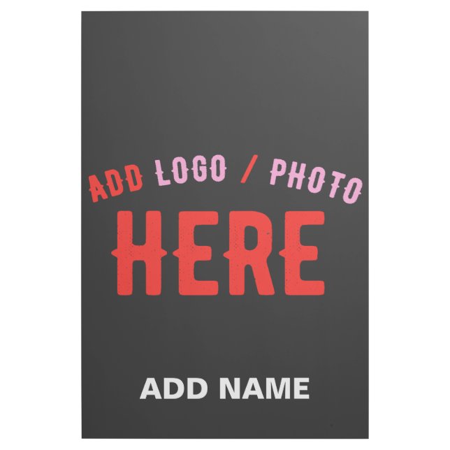 STYLISH MODERN CUSTOMIZABLE BLACK VERIFIED BRANDED GALLERY WRAP (Front)