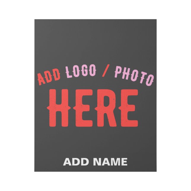 STYLISH MODERN CUSTOMIZABLE BLACK VERIFIED BRANDED GALLERY WRAP (Front)