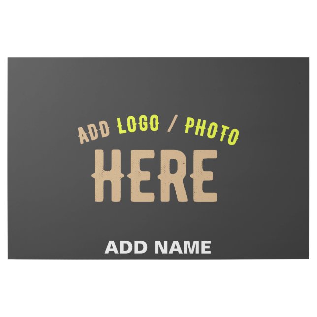 STYLISH MODERN CUSTOMIZABLE BLACK VERIFIED BRANDED GALLERY WRAP (Front)