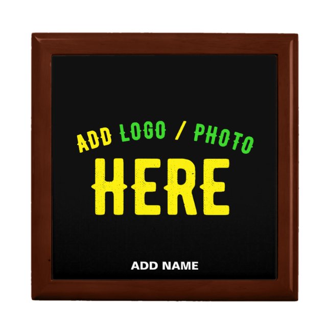 STYLISH MODERN CUSTOMIZABLE BLACK VERIFIED BRANDED GIFT BOX (Front)