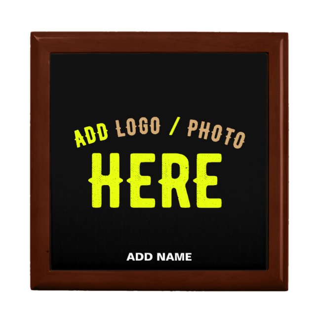STYLISH MODERN CUSTOMIZABLE BLACK VERIFIED BRANDED GIFT BOX (Front)