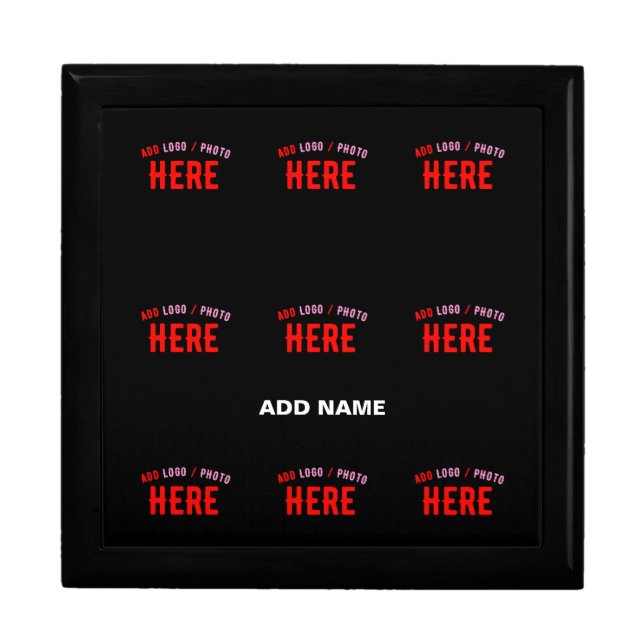 STYLISH MODERN CUSTOMIZABLE BLACK VERIFIED BRANDED GIFT BOX (Front)