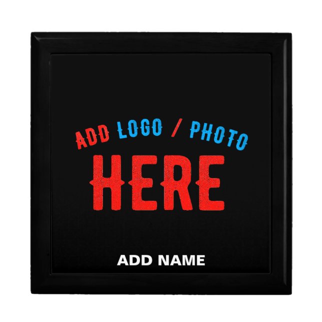 STYLISH MODERN CUSTOMIZABLE BLACK VERIFIED BRANDED GIFT BOX (Front)