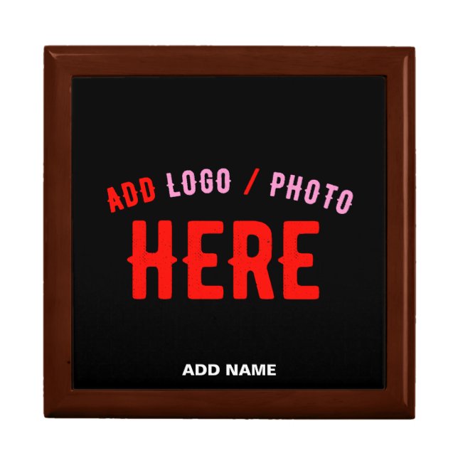 STYLISH MODERN CUSTOMIZABLE BLACK VERIFIED BRANDED GIFT BOX (Front)