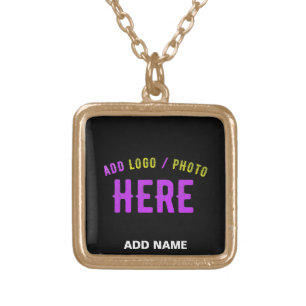 STYLISH MODERN CUSTOMIZABLE BLACK VERIFIED BRANDED GOLD PLATED NECKLACE
