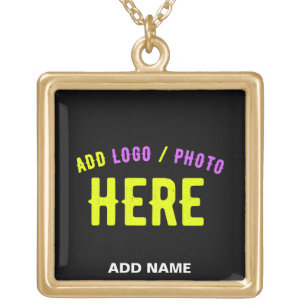 STYLISH MODERN CUSTOMIZABLE BLACK VERIFIED BRANDED GOLD PLATED NECKLACE