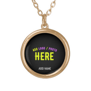 STYLISH MODERN CUSTOMIZABLE BLACK VERIFIED BRANDED GOLD PLATED NECKLACE