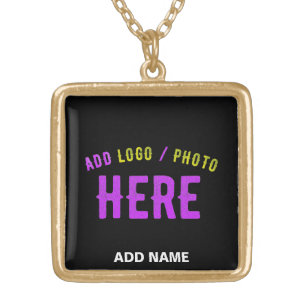 STYLISH MODERN CUSTOMIZABLE BLACK VERIFIED BRANDED GOLD PLATED NECKLACE