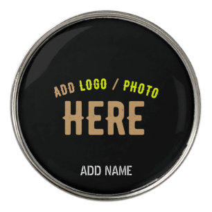 STYLISH MODERN CUSTOMIZABLE BLACK VERIFIED BRANDED GOLF BALL MARKER