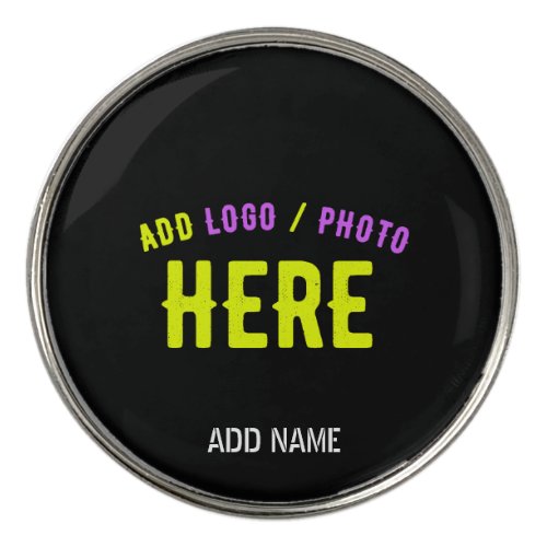 STYLISH MODERN CUSTOMIZABLE BLACK VERIFIED BRANDED GOLF BALL MARKER