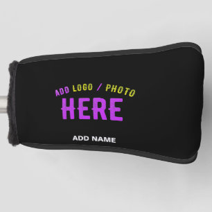 STYLISH MODERN CUSTOMIZABLE BLACK VERIFIED BRANDED GOLF HEAD COVER