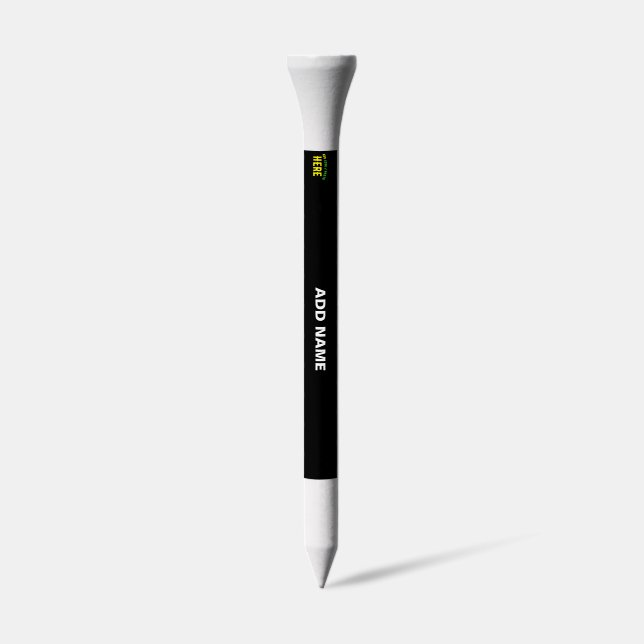 STYLISH MODERN CUSTOMIZABLE BLACK VERIFIED BRANDED GOLF TEES (Side)