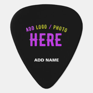 STYLISH MODERN CUSTOMIZABLE BLACK VERIFIED BRANDED GUITAR PICK