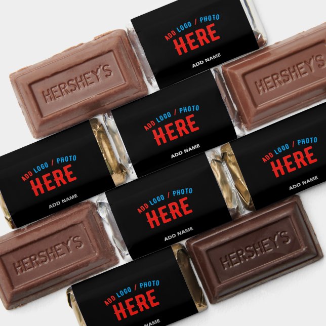 STYLISH MODERN CUSTOMIZABLE BLACK VERIFIED BRANDED HERSHEY'S MINIATURES (Assorted)