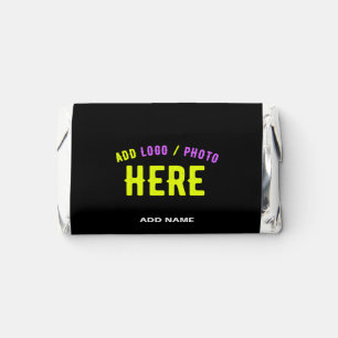 STYLISH MODERN CUSTOMIZABLE BLACK VERIFIED BRANDED HERSHEY'S MINIATURES