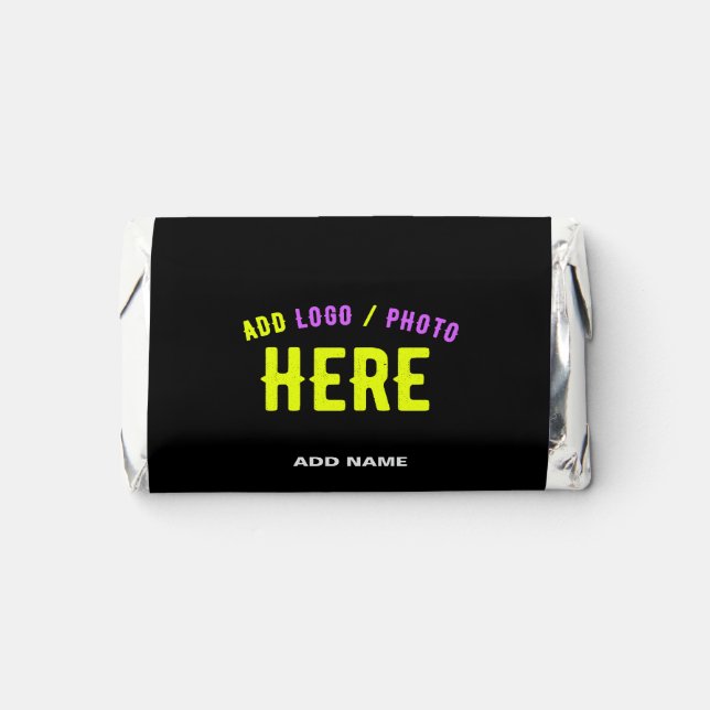 STYLISH MODERN CUSTOMIZABLE BLACK VERIFIED BRANDED HERSHEY'S MINIATURES (Front)