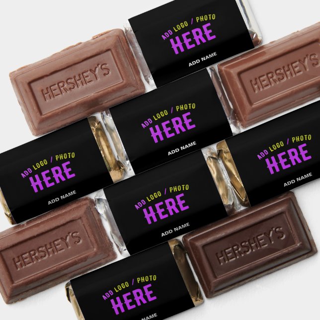 STYLISH MODERN CUSTOMIZABLE BLACK VERIFIED BRANDED HERSHEY'S MINIATURES (Assorted)