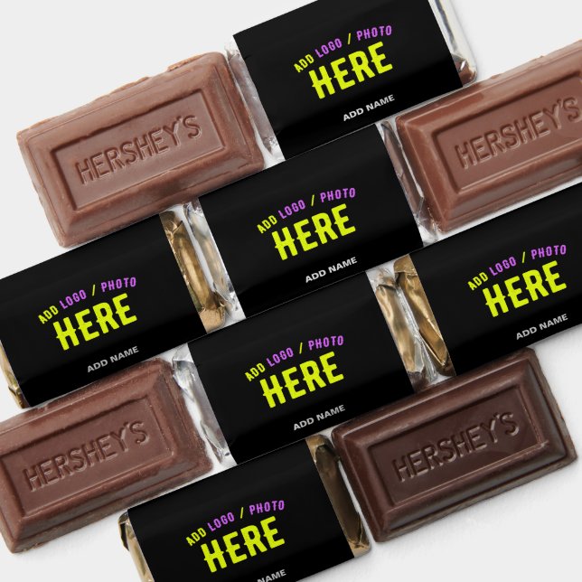 STYLISH MODERN CUSTOMIZABLE BLACK VERIFIED BRANDED HERSHEY'S MINIATURES (Assorted)