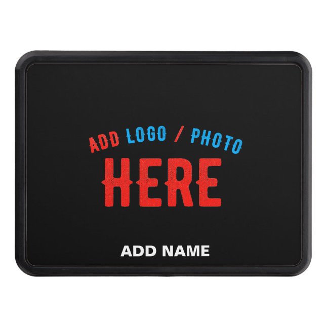 STYLISH MODERN CUSTOMIZABLE BLACK VERIFIED BRANDED HITCH COVER (Front)
