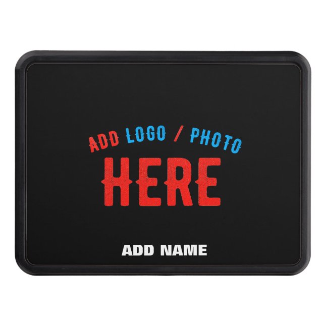 STYLISH MODERN CUSTOMIZABLE BLACK VERIFIED BRANDED HITCH COVER (Front)