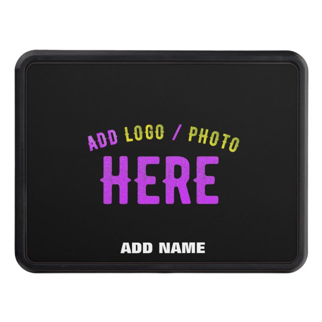 STYLISH MODERN CUSTOMIZABLE BLACK VERIFIED BRANDED HITCH COVER (Front)