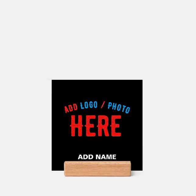 STYLISH MODERN CUSTOMIZABLE BLACK VERIFIED BRANDED HOLDER (Woodblock)