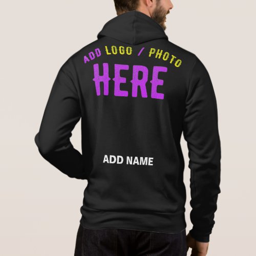 STYLISH MODERN CUSTOMIZABLE BLACK VERIFIED BRANDED HOODIE