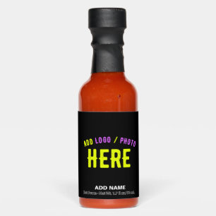 STYLISH MODERN CUSTOMIZABLE BLACK VERIFIED BRANDED HOT SAUCES