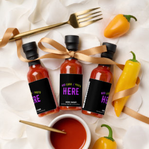 STYLISH MODERN CUSTOMIZABLE BLACK VERIFIED BRANDED HOT SAUCES
