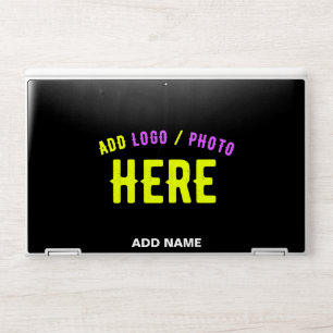 STYLISH MODERN CUSTOMIZABLE BLACK VERIFIED BRANDED HP LAPTOP SKIN