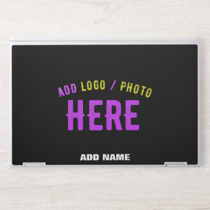 STYLISH MODERN CUSTOMIZABLE BLACK VERIFIED BRANDED HP LAPTOP SKIN