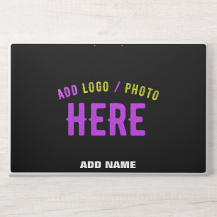 STYLISH MODERN CUSTOMIZABLE BLACK VERIFIED BRANDED HP LAPTOP SKIN