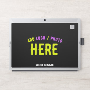 STYLISH MODERN CUSTOMIZABLE BLACK VERIFIED BRANDED HP LAPTOP SKIN
