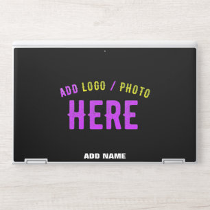 STYLISH MODERN CUSTOMIZABLE BLACK VERIFIED BRANDED HP LAPTOP SKIN