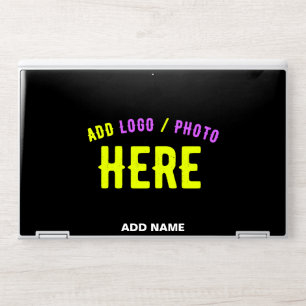 STYLISH MODERN CUSTOMIZABLE BLACK VERIFIED BRANDED HP LAPTOP SKIN