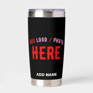 STYLISH MODERN CUSTOMIZABLE BLACK VERIFIED BRANDED INSULATED TUMBLER