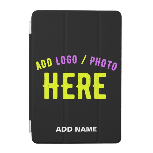 STYLISH MODERN CUSTOMIZABLE BLACK VERIFIED BRANDED iPad MINI COVER (Front)