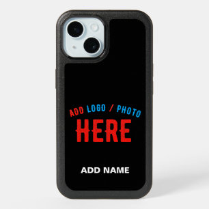 STYLISH MODERN CUSTOMIZABLE BLACK VERIFIED BRANDED iPhone 15 CASE