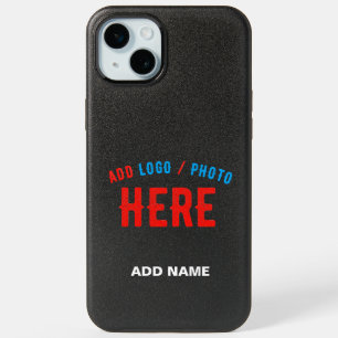 STYLISH MODERN CUSTOMIZABLE BLACK VERIFIED BRANDED iPhone 15 PLUS CASE
