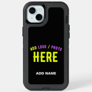 STYLISH MODERN CUSTOMIZABLE BLACK VERIFIED BRANDED iPhone 15 PLUS CASE