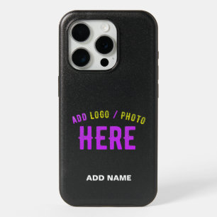 STYLISH MODERN CUSTOMIZABLE BLACK VERIFIED BRANDED iPhone 15 PRO CASE