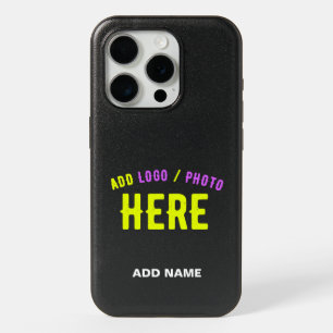 STYLISH MODERN CUSTOMIZABLE BLACK VERIFIED BRANDED iPhone 15 PRO CASE
