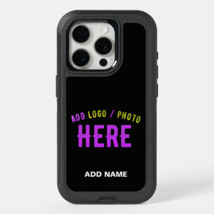 STYLISH MODERN CUSTOMIZABLE BLACK VERIFIED BRANDED iPhone 15 PRO CASE