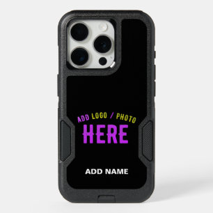 STYLISH MODERN CUSTOMIZABLE BLACK VERIFIED BRANDED iPhone 15 PRO CASE